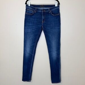 Nudie Skinny Lin Tight Stretch Jeans - Men's Size 34*33 - Blue